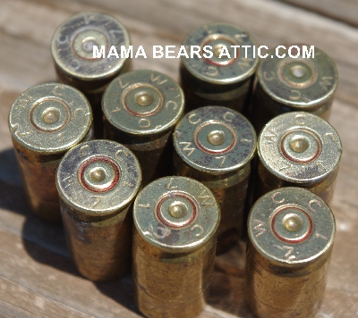 MBA #5627B-2098  "Vintage 1971 .45 Cal  Set Of (10) WCC 71 Brass Spent Shell Casings"