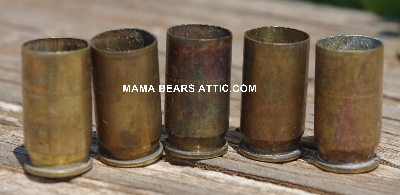 MBA #5627B-2125  "Vintage 1961 Set Of (5)  Brass WCC 61 Spent Shell Casings"
