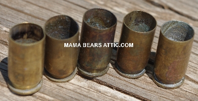 MBA #5627B-2125  "Vintage 1961 Set Of (5)  Brass WCC 61 Spent Shell Casings"