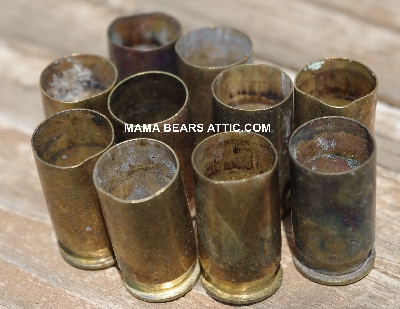 MBA #5627B-2139  "Vintage Set Of (10)  Brass Federal 45 Auto Spent Shell Casings"