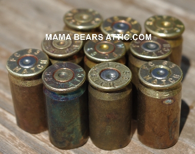 MBA #5627B-2183  "Vintage 1963 Set Of (10) FC 63 Match Brass Spent Cartridge Cases"