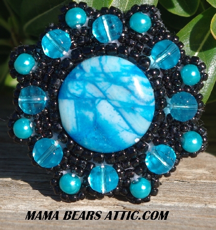 MBA #5628-2459  "Aqua Blue & Black"