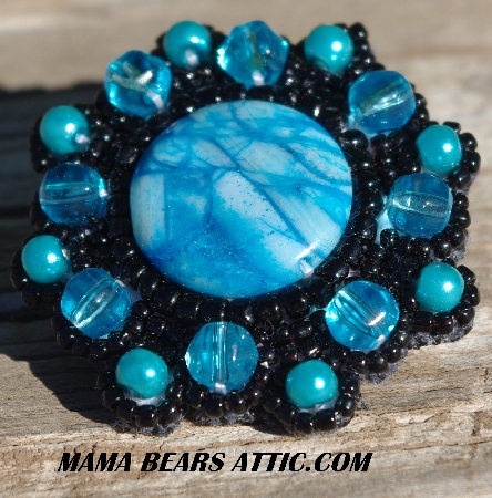 MBA #5628-2459  "Aqua Blue & Black"