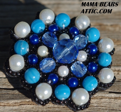 MBA #5629B-2714  "Multi Blue, White & Black"