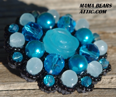MBA #5629B-2728  "Aqua Blue & Black"
