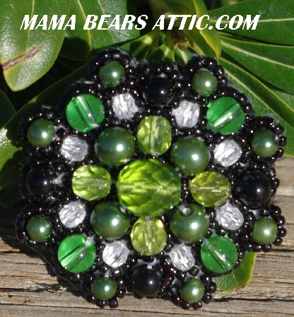 MBA #5629B-2750  "Green, Clear & Black"