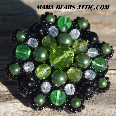 MBA #5629B-2750  "Green, Clear & Black"