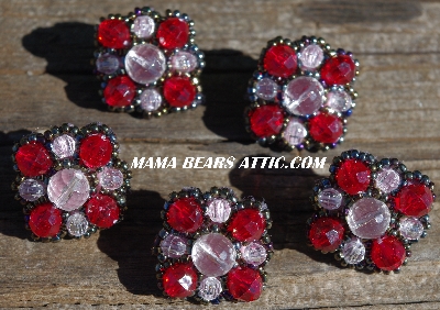 MBA #5630B-2912  "Red & Clear Set Of 5"