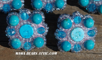 MBA #5630B-2915  "Turquoise Blue & Clear"