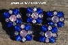 MBA #5630B-2920  "Royal Blue & Clear Set Of 5"