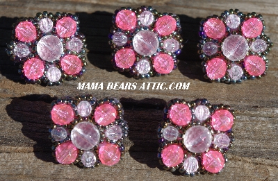 MBA #5630B-2946  "Pink & Clear Set Of 5"