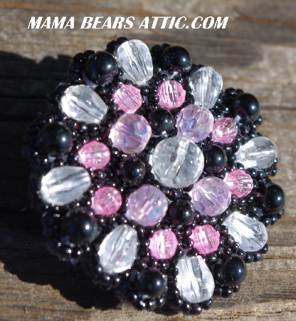 MBA #5630B-2848    "Black, Clear & Pink"