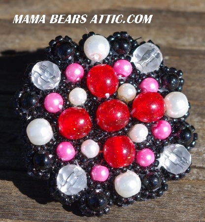 MBA #5630B-2864  "Black, White, Red & Pink"