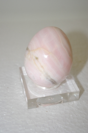 +MBA #1-184   1990's Beautiful Pink Hand Cut & Polished Gemstone Egg