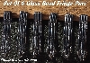 MMBA #5633B-3717  "Metallic Grey Set Of 6 Glass Bead Fringe Pins"