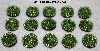 MBA #5656A-4911  "Luster Green & Lime Green"  Set Of 15