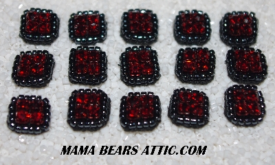 MBA #5656A-4886  "Metallic Grey & Ruby Red"  Set Of 15