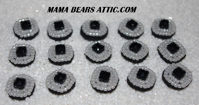 MBA #5656A-4745  "Pearl White & Jet Black"  Set Of 15