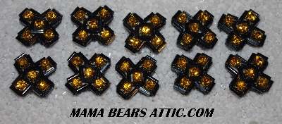 MBA #Extra #5246  "Metallic Grey & Gold" Set Of 10