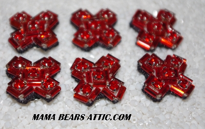 MBA #5656B-5187  "Red & Light Siam Red" Set Of 10