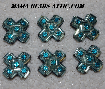 MBA #5656B-5160  "Aqua Blue & Aquamarine" Set Of 10