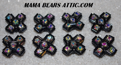 MBA #5656B-5053  "Metallic Grey & Aurora Borealis" Set Of 10