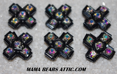 MBA #5656B-5053  "Metallic Grey & Aurora Borealis" Set Of 10