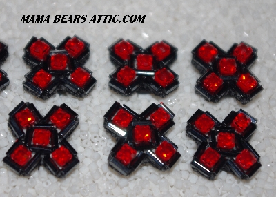 MBA #5656B-5040  "Metallic Grey & Siam Red"  Set Of 10