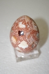 +MBA #11-214  "Hand Cut & Polished Matrix Mexican Fire Opal Egg"