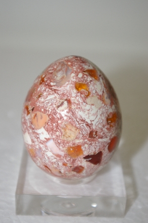+MBA #11-268  "Mexican Fire Opal Matrix Egg"