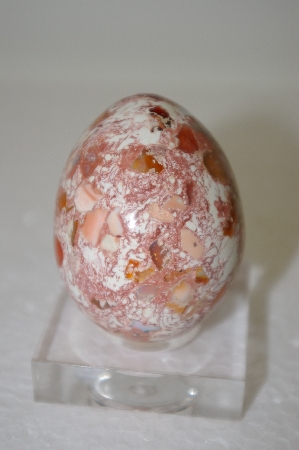 +MBA #11-268  "Mexican Fire Opal Matrix Egg"