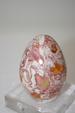 +MBA #11-292  "Mexican Fire Opal Matrix Egg"