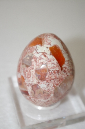 +MBA #11-291  "Mexican Fire Opal Matrix Egg"