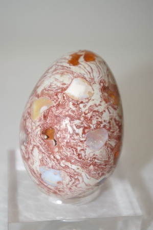 +MBA #11-291  "Mexican Fire Opal Matrix Egg"
