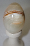 +MBA #12-113  Beautiful Hand Cut & Polished Onyx Egg