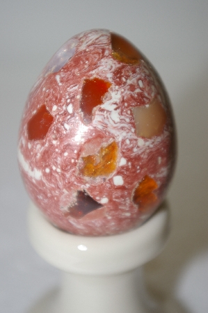 +MBA #12-118  "Mexican Fire Opal Matrix Egg"