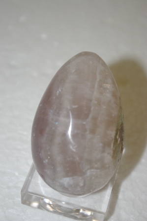 +MBA #12-059  Light Lavender Hand Cut & Polished Quartz Egg