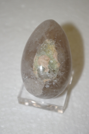 +MBA #12-059  Light Lavender Hand Cut & Polished Quartz Egg