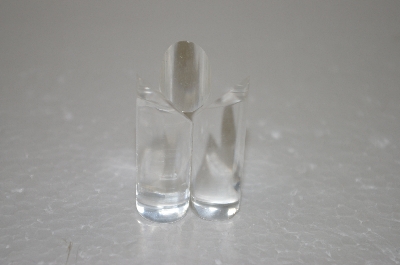 +MBA #12-244A  1990'S  Clear Acrylic Pedestal Egg Stand