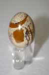 +MBA #12-222  Brown & Tan Hand Cut & Polished Gemstone Egg