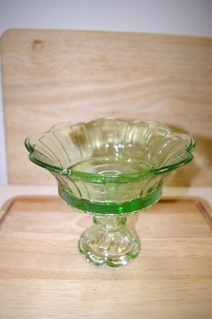 +MBA #14-296   "2003 Medium Antique Green Compote