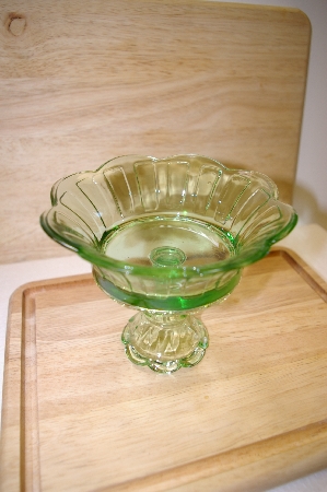 +MBA #14-296   "2003 Medium Antique Green Compote