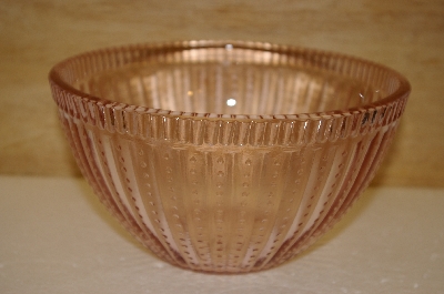 +MBA #14-001   "2005 Set Of 2 Palisades Pink Glass Serving Bowls