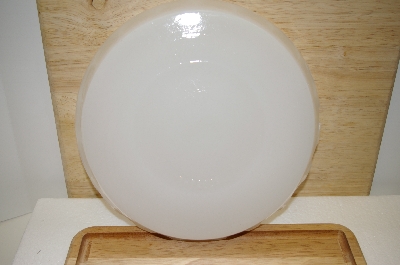 +MBA #14-281   "2004 THT White Milk Glass Pie Plate"