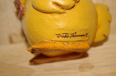 +MBA #14-026  "A Pair Of Hand Carved Artist Signed Chickens