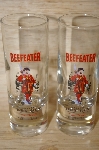 +Set Of 2 "BEEFEATER" London Gin Tall Shot Glasses