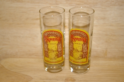 +Set Of 2 "Kahlua" Tall Shot Glasses