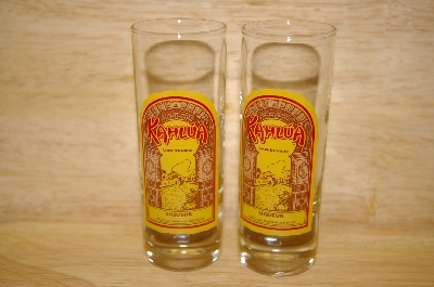 +Set Of 2 "Kahlua" Tall Shot Glasses