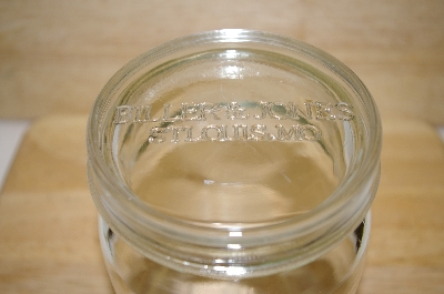 +MBA #14-112A     " 2004  Biller & Jones Clear Glass Canister With Glass Lid