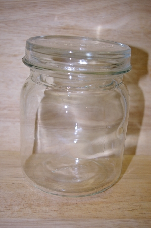+MBA #14-112A     " 2004  Biller & Jones Clear Glass Canister With Glass Lid